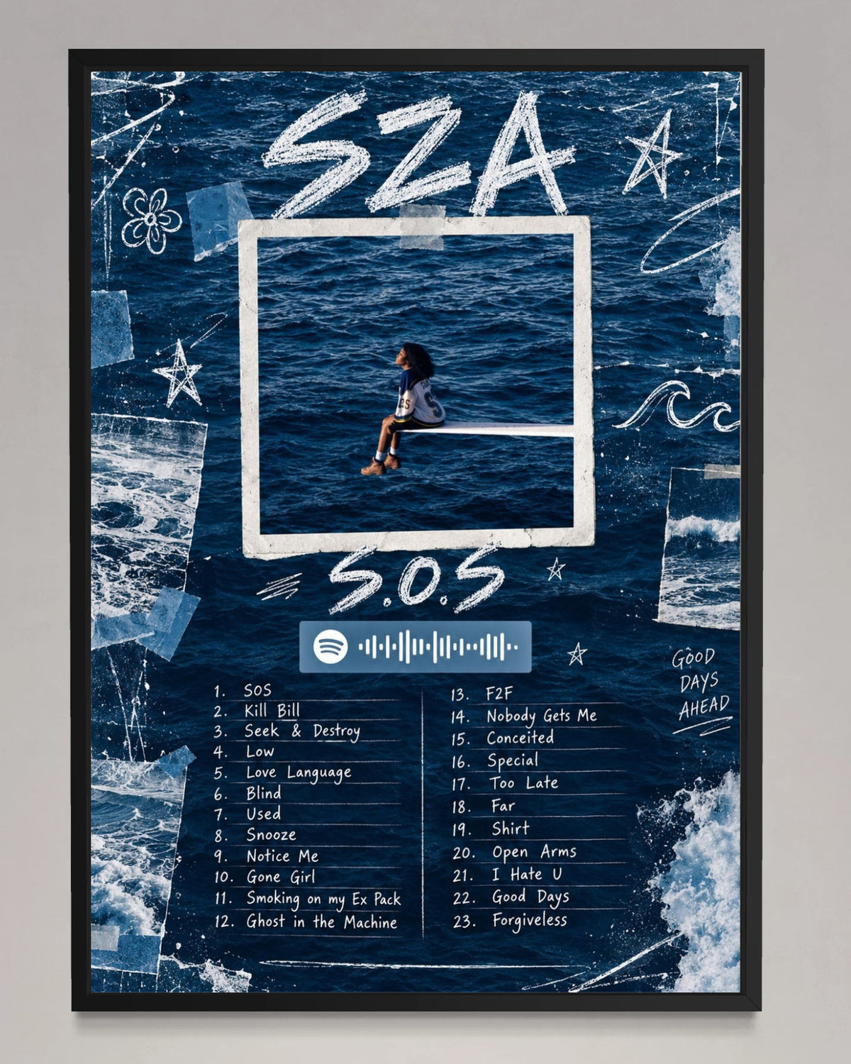 SOS - SZA Inspired Album Poster