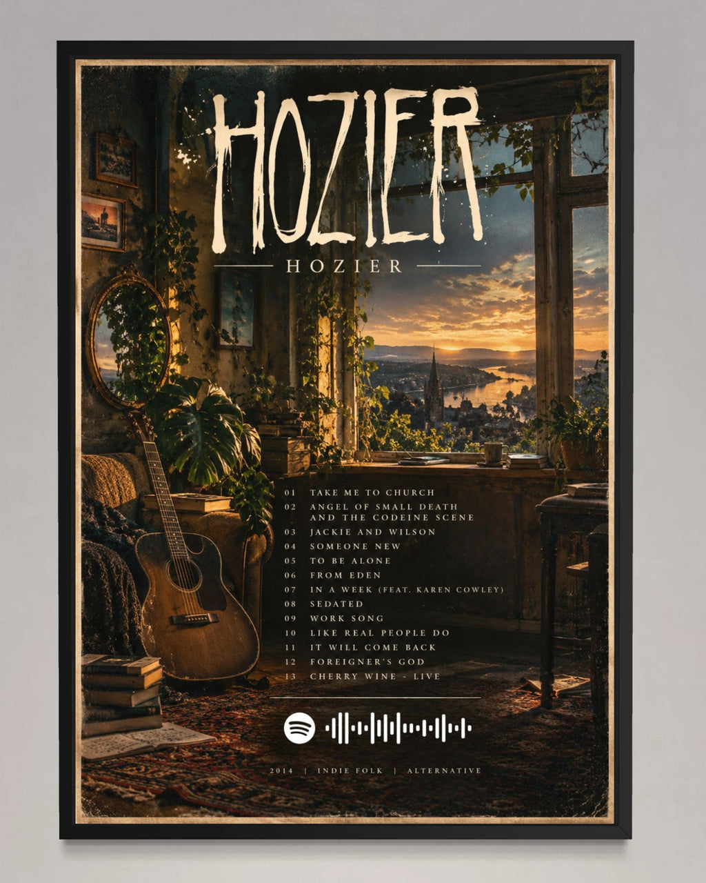 Hozier - Hozier Inspired Album Poster