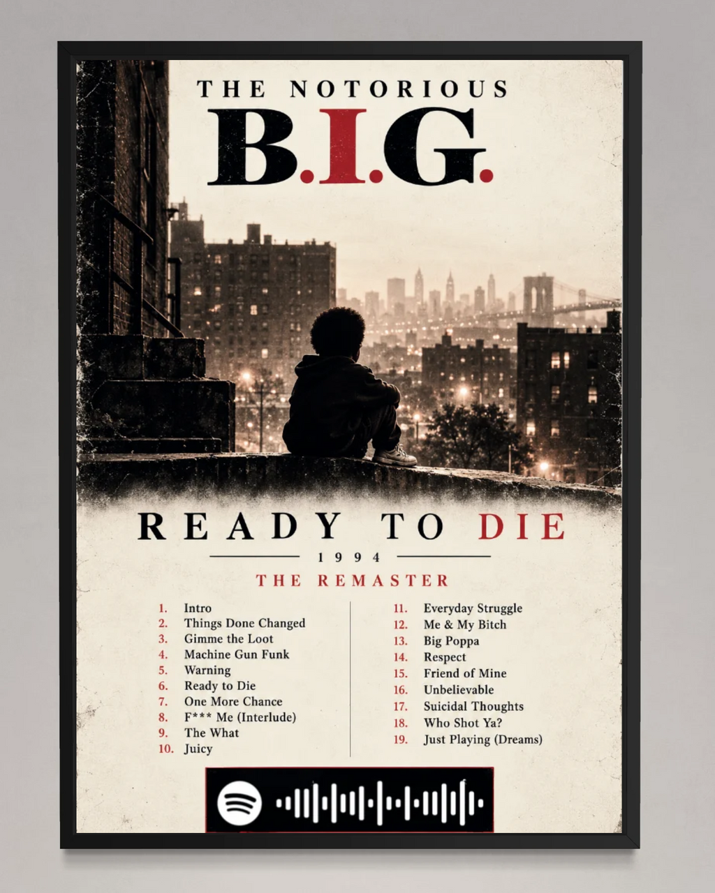 Ready to Die - The Notorious B.I.G. Inspired Album Poster