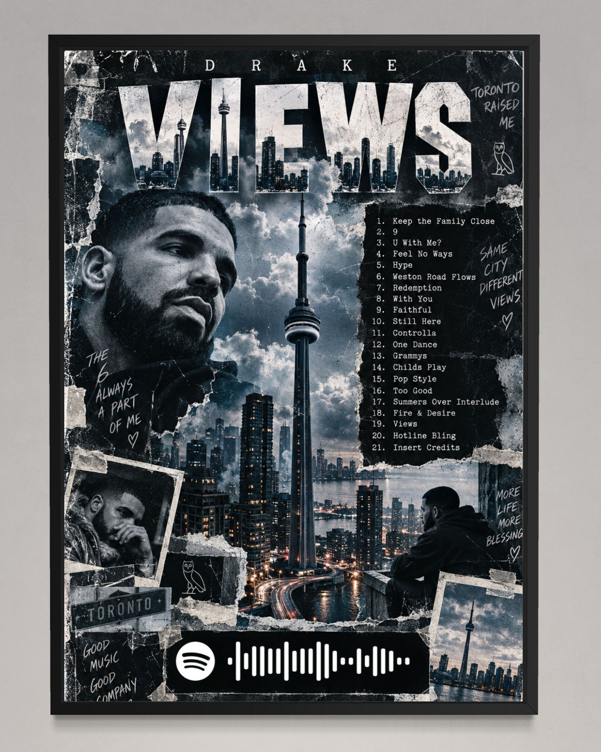 Views - Drake Inspired Album Poster