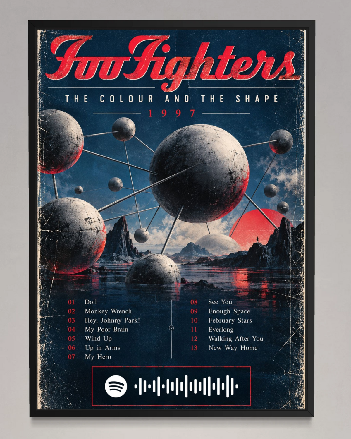 The Colour and the Shape - Foo Fighters Inspired Album Poster