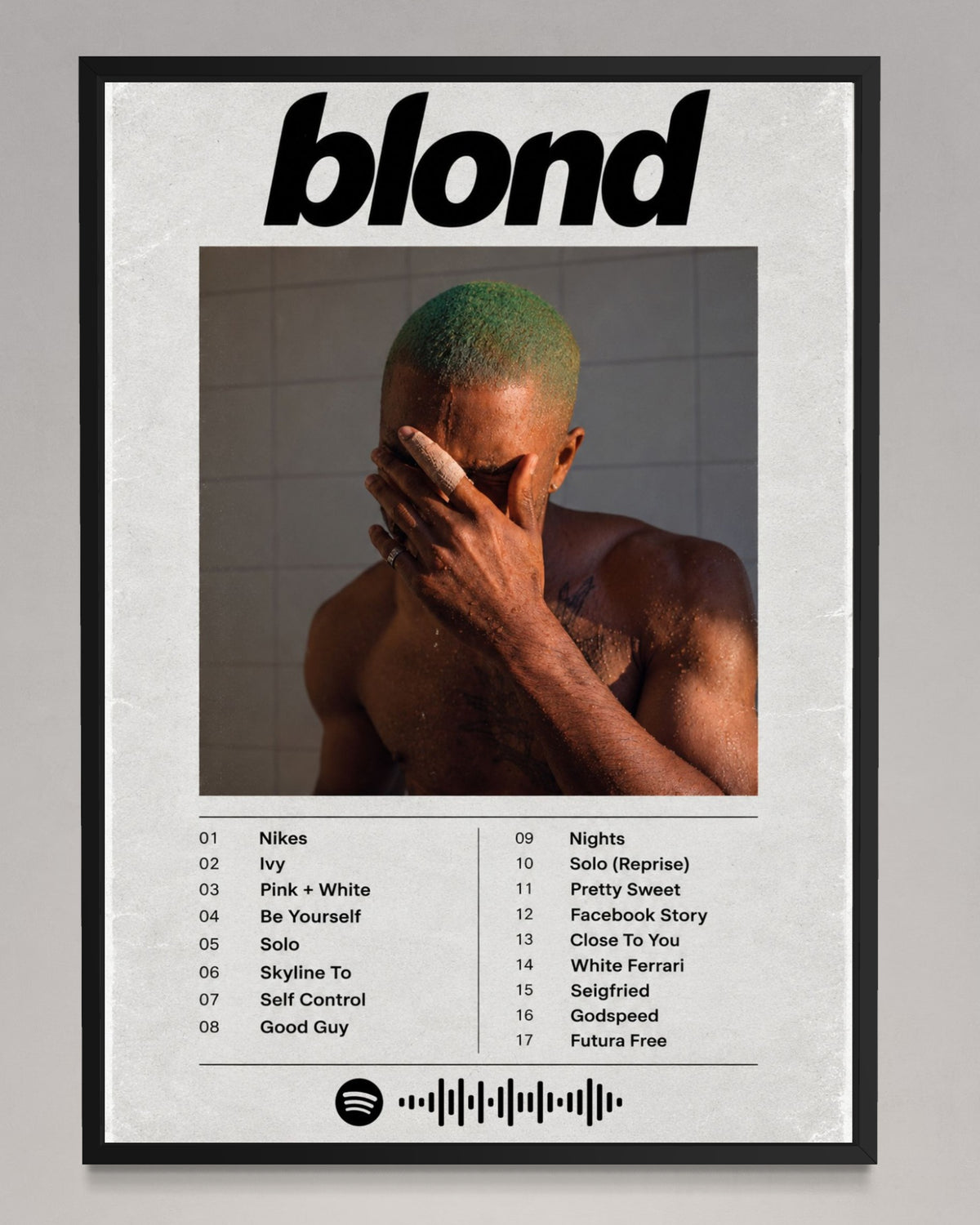Blonde - Frank Ocean Inspired Album Poster