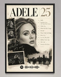25 - Adele Inspired Album Poster - USA