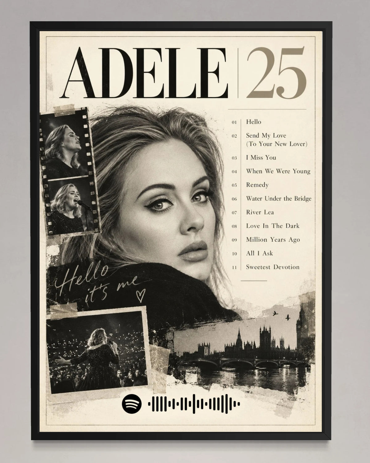 25 - Adele Inspired Album Poster
