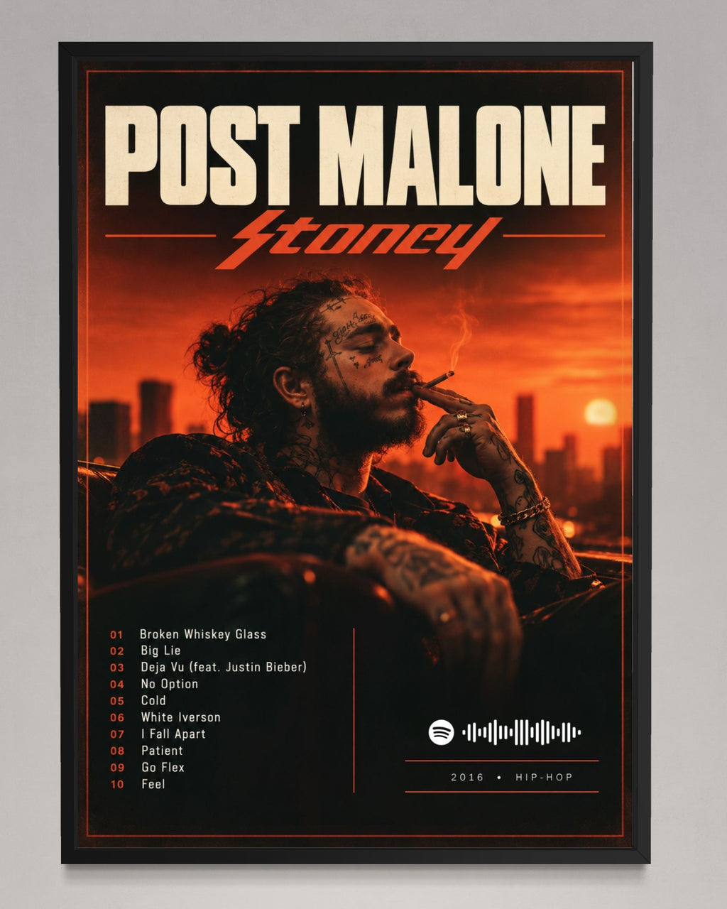 Stoney - Post Malone Inspired Album Poster
