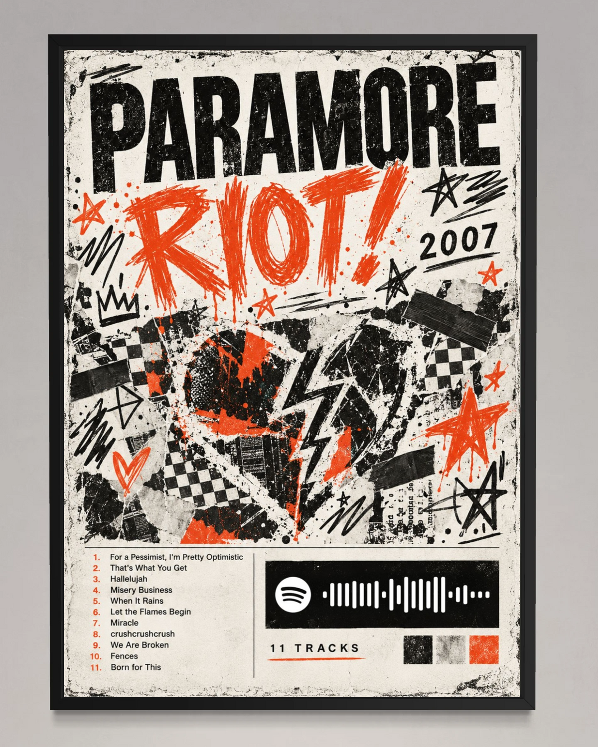 Riot! - Paramore Inspired Album Poster