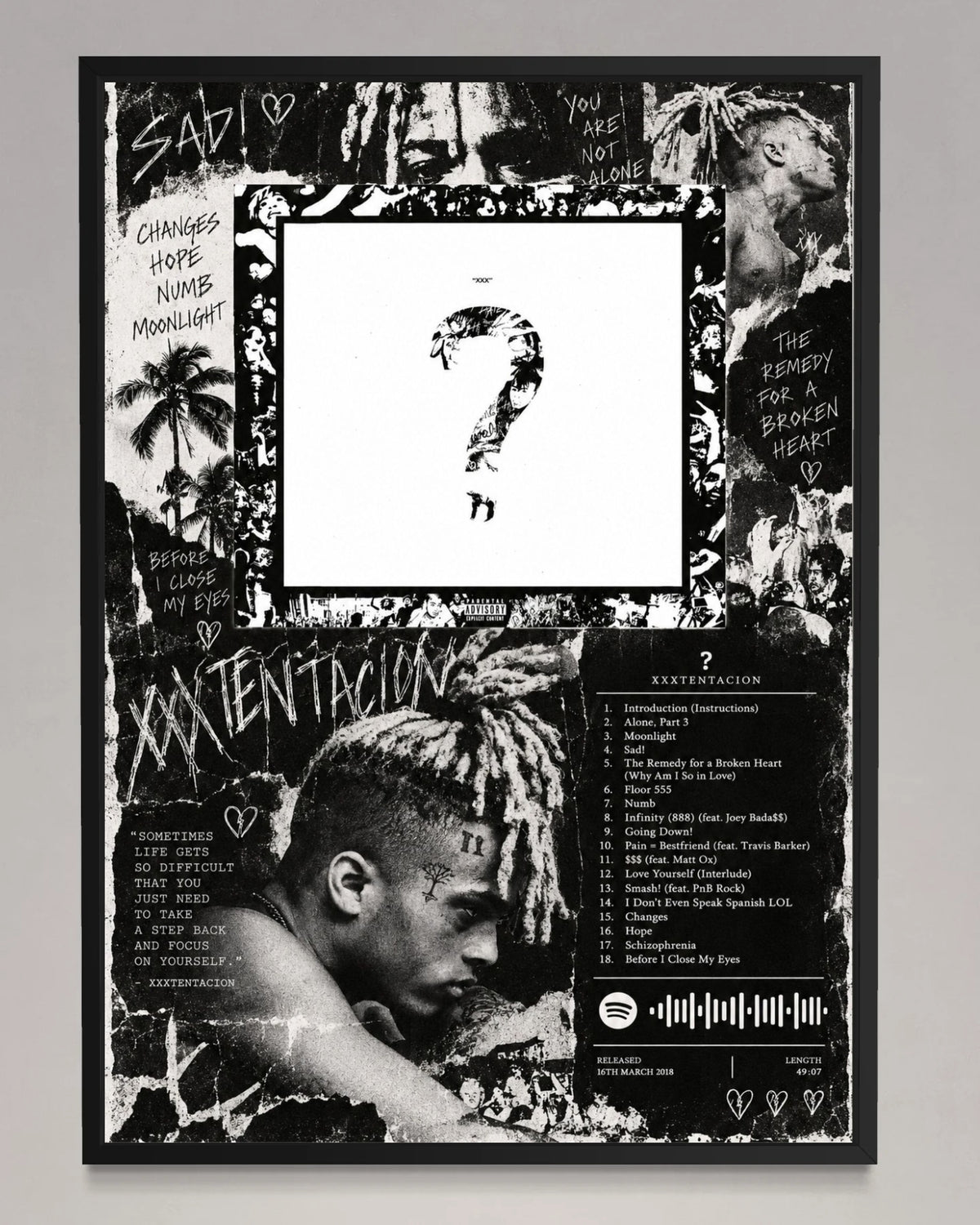? - XXXTENTACION Inspired Album Poster