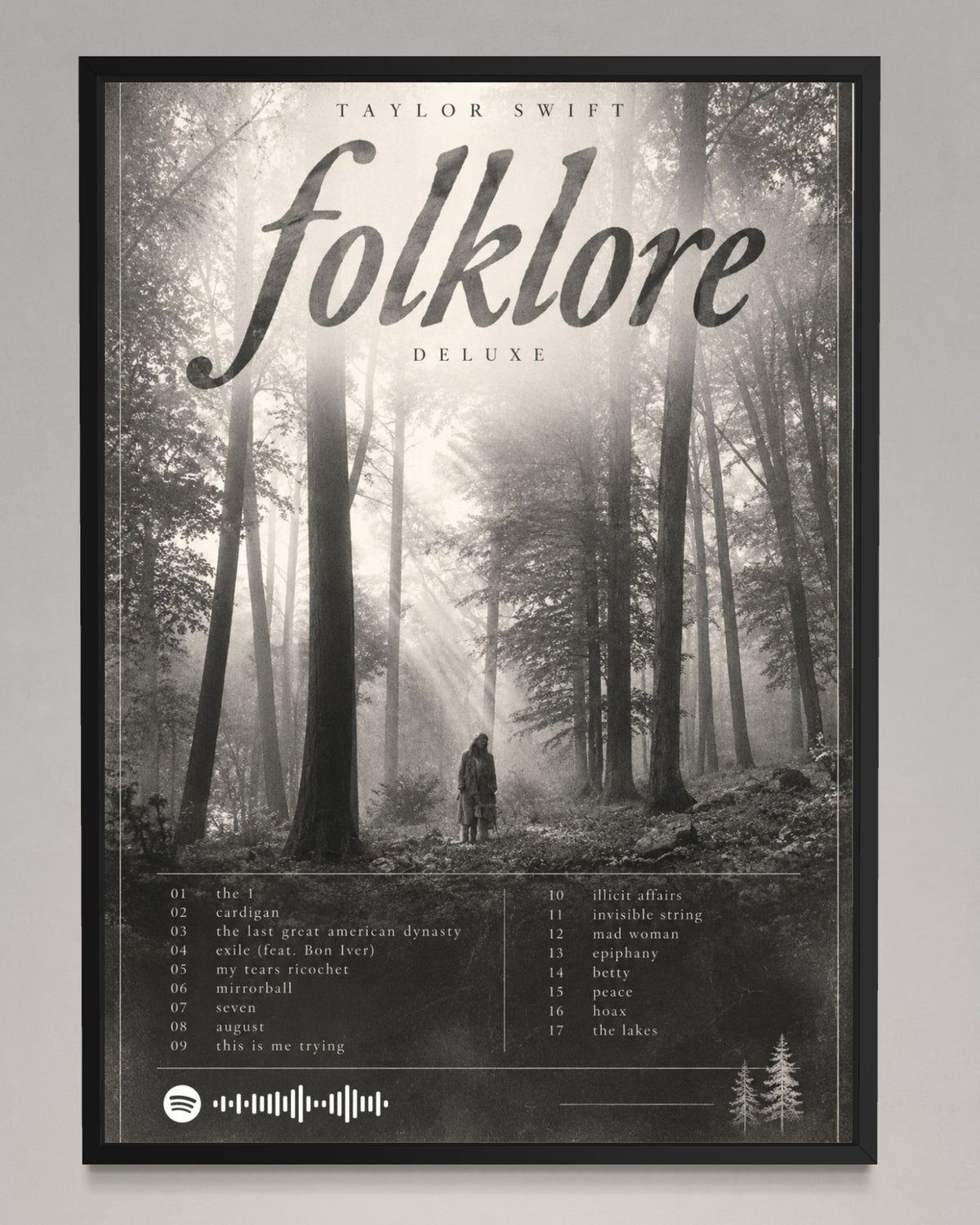 folklore - Taylor Swift Inspired Album Poster