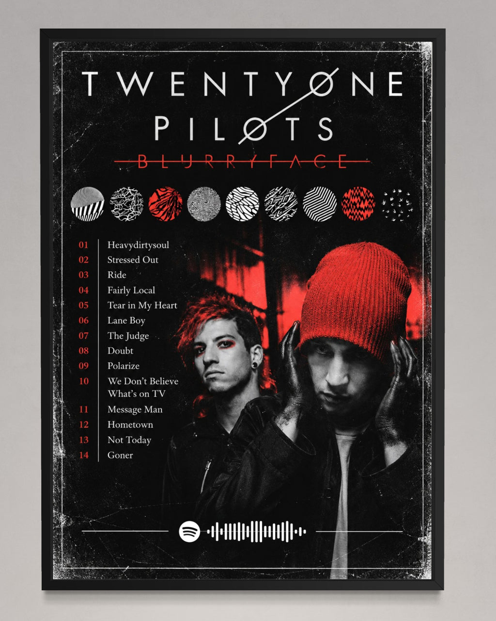 Blurryface - Twenty One Pilots Inspired Album Poster