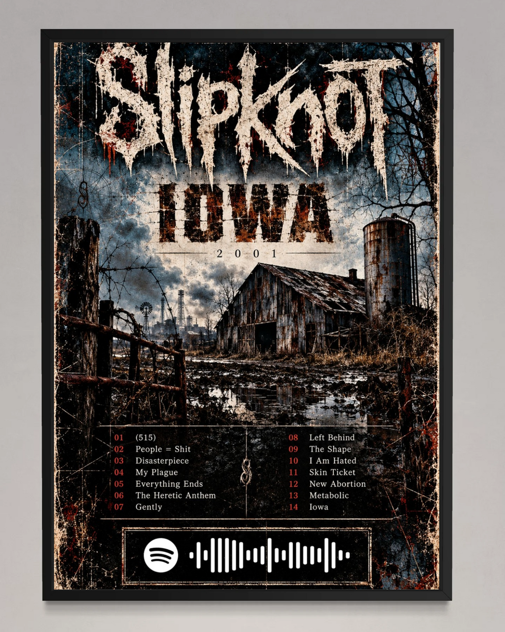 Iowa - Slipknot Inspired Album Poster
