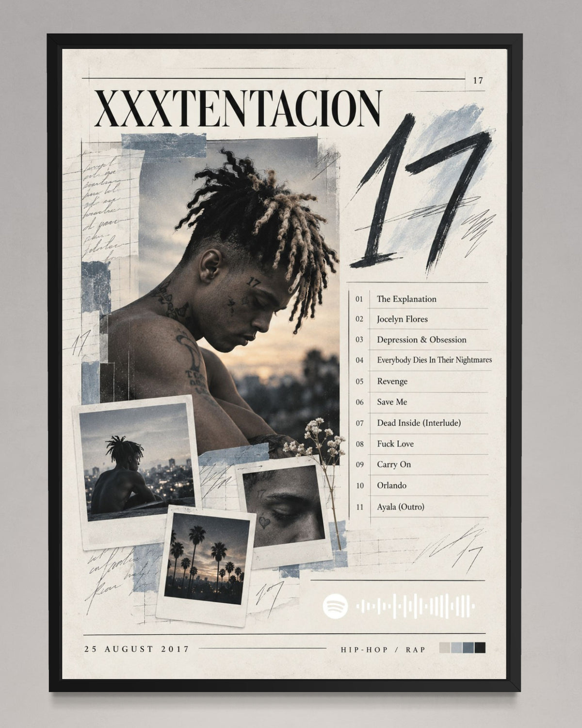 17 - XXXTENTACION Inspired Album Poster