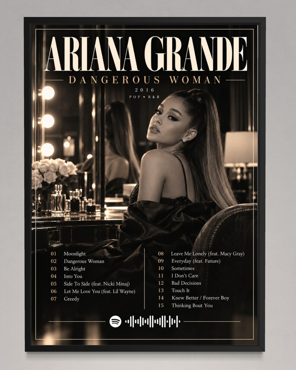 Dangerous Woman - Ariana Grande Inspired Album Poster