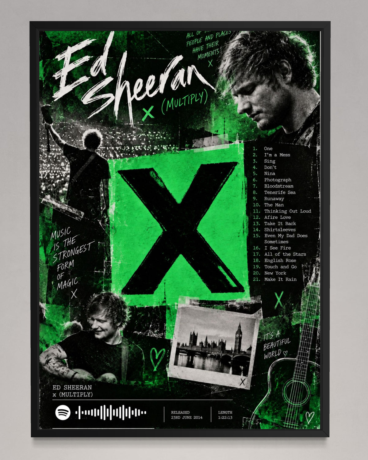 × - Ed Sheeran Inspired Album Poster