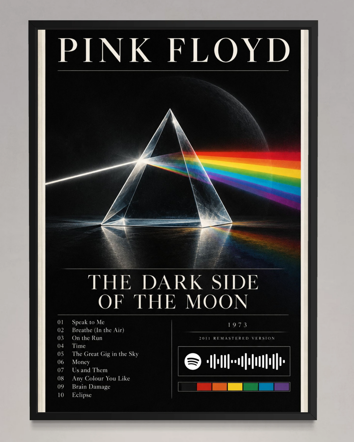 The Dark Side of the Moon - Pink Floyd Inspired Album Poster