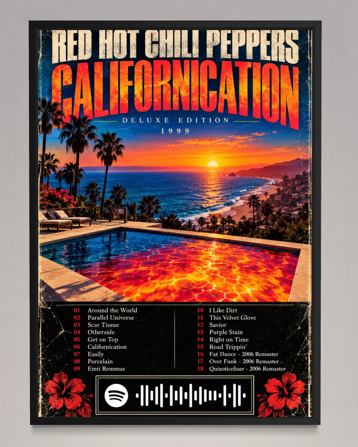 Californication - Red Hot Chili Peppers Inspired Album Poster