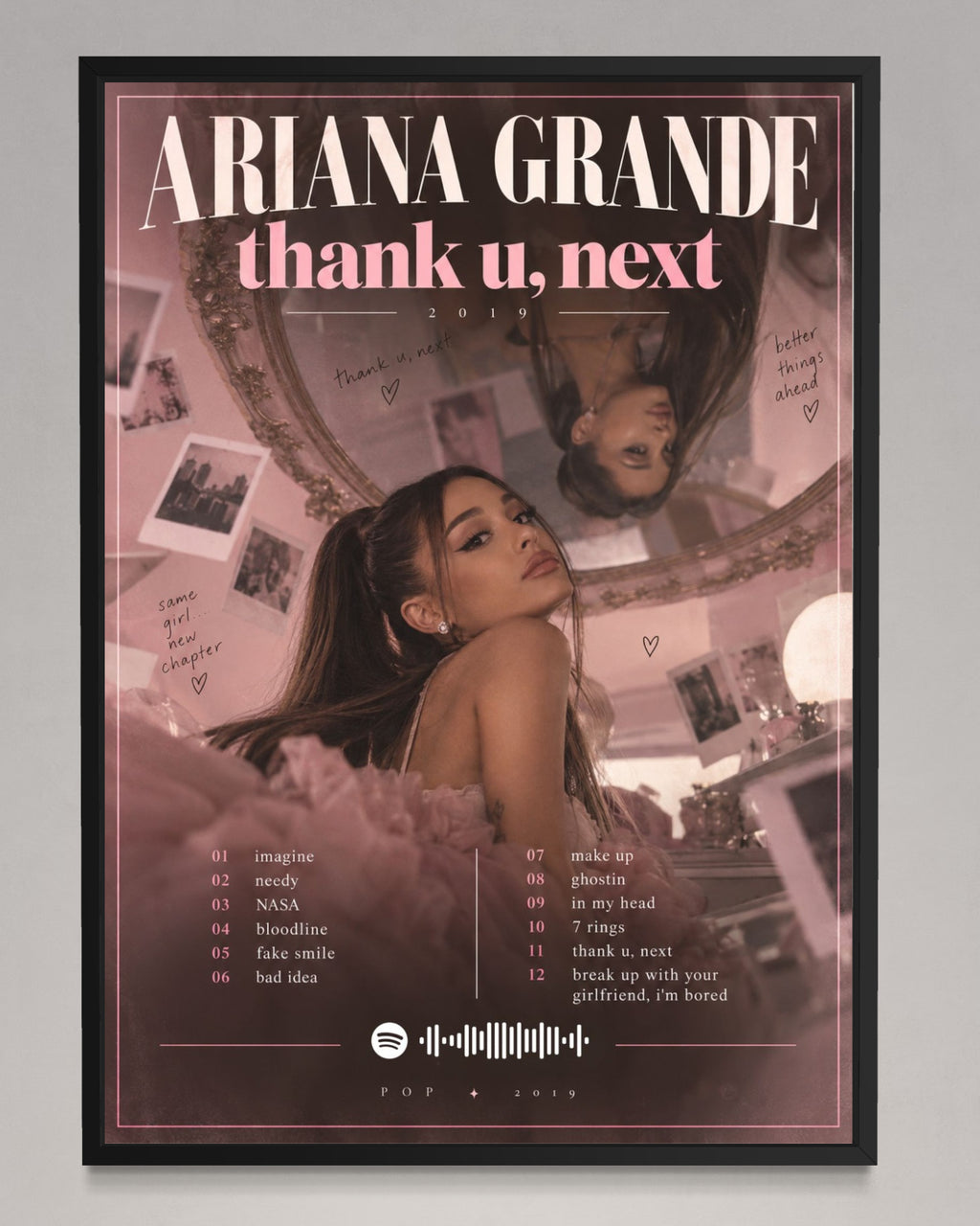 thank u, next - Ariana Grande Inspired Album Poster - USA