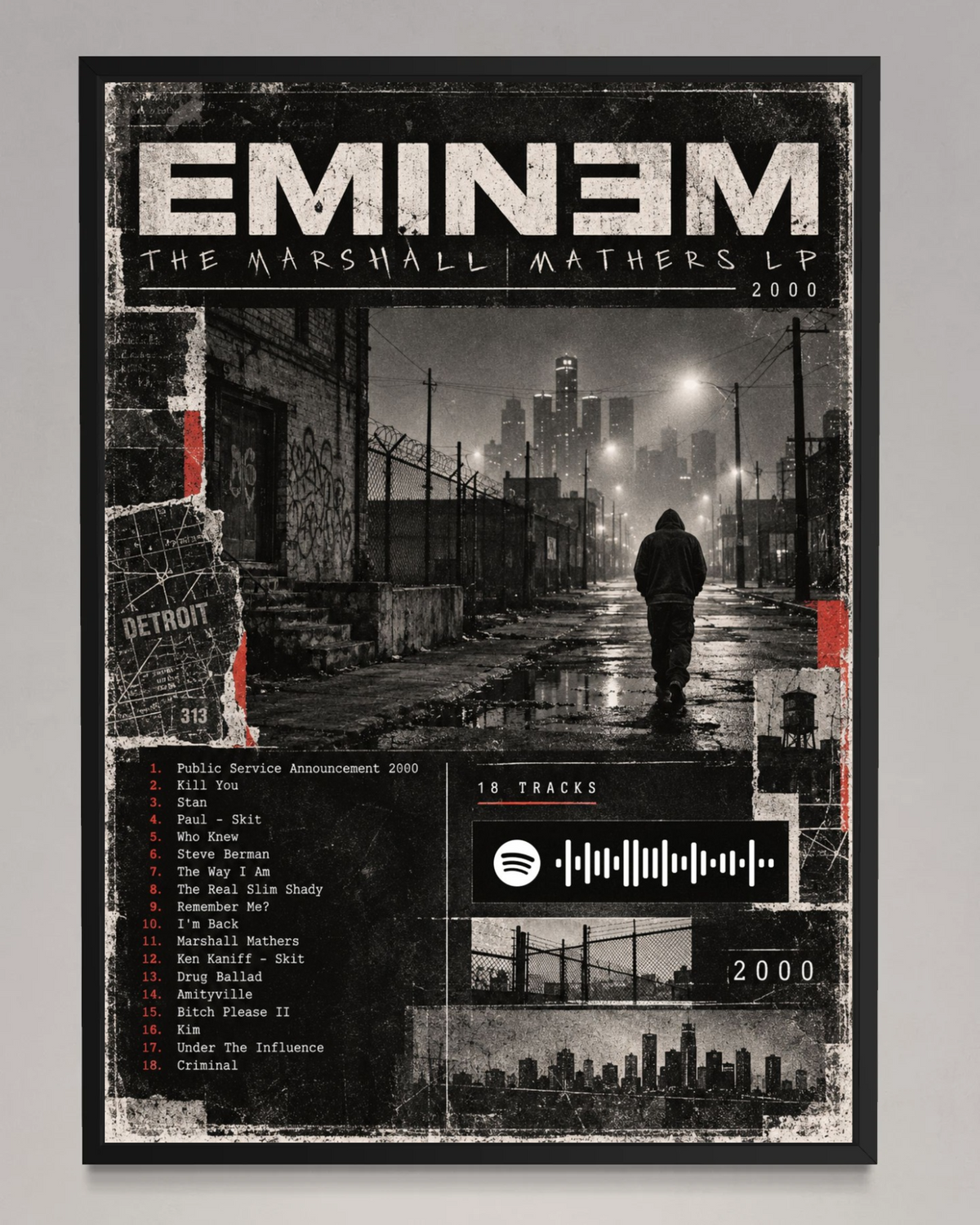 The Marshall Mathers LP - Eminem Inspired Album Poster - USA