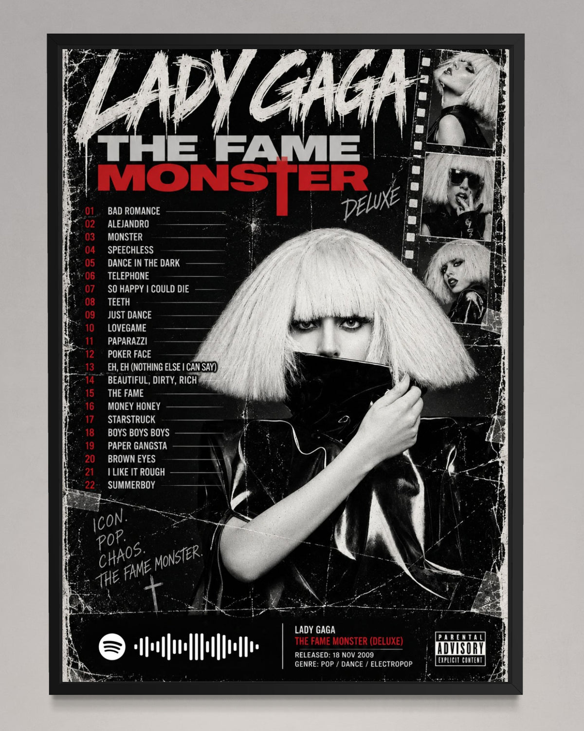 The Fame Monster - Lady Gaga Inspired Album Poster