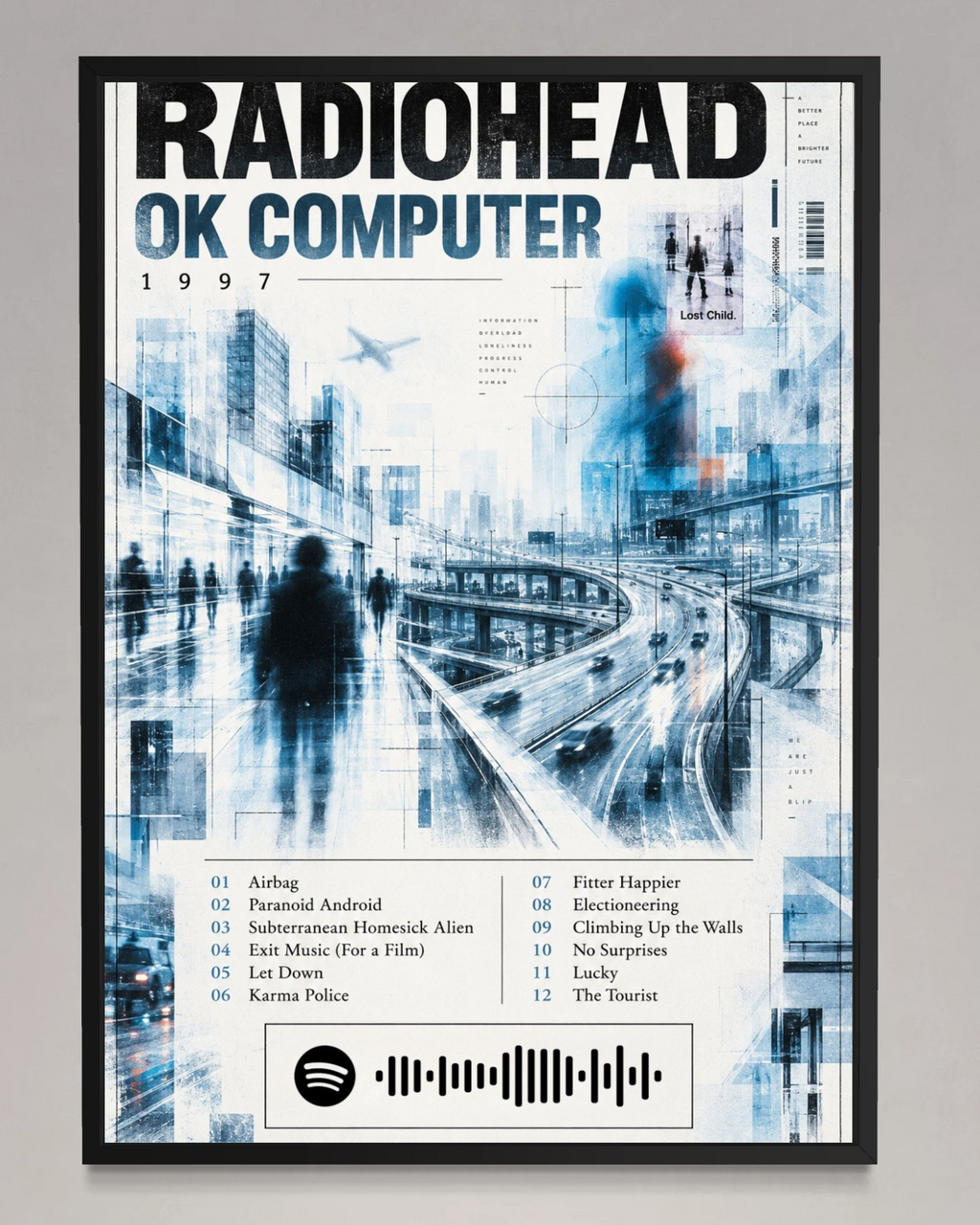 OK Computer - Radiohead Inspired Album Poster