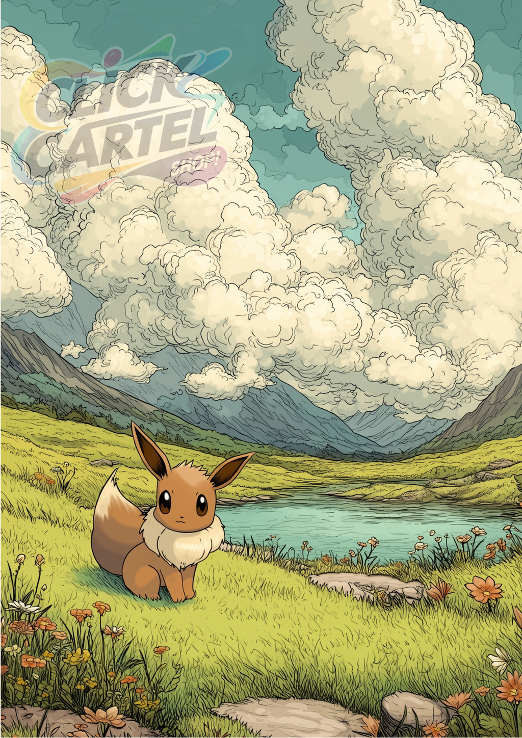 Eevee - Pokemon Inspired Album Poster