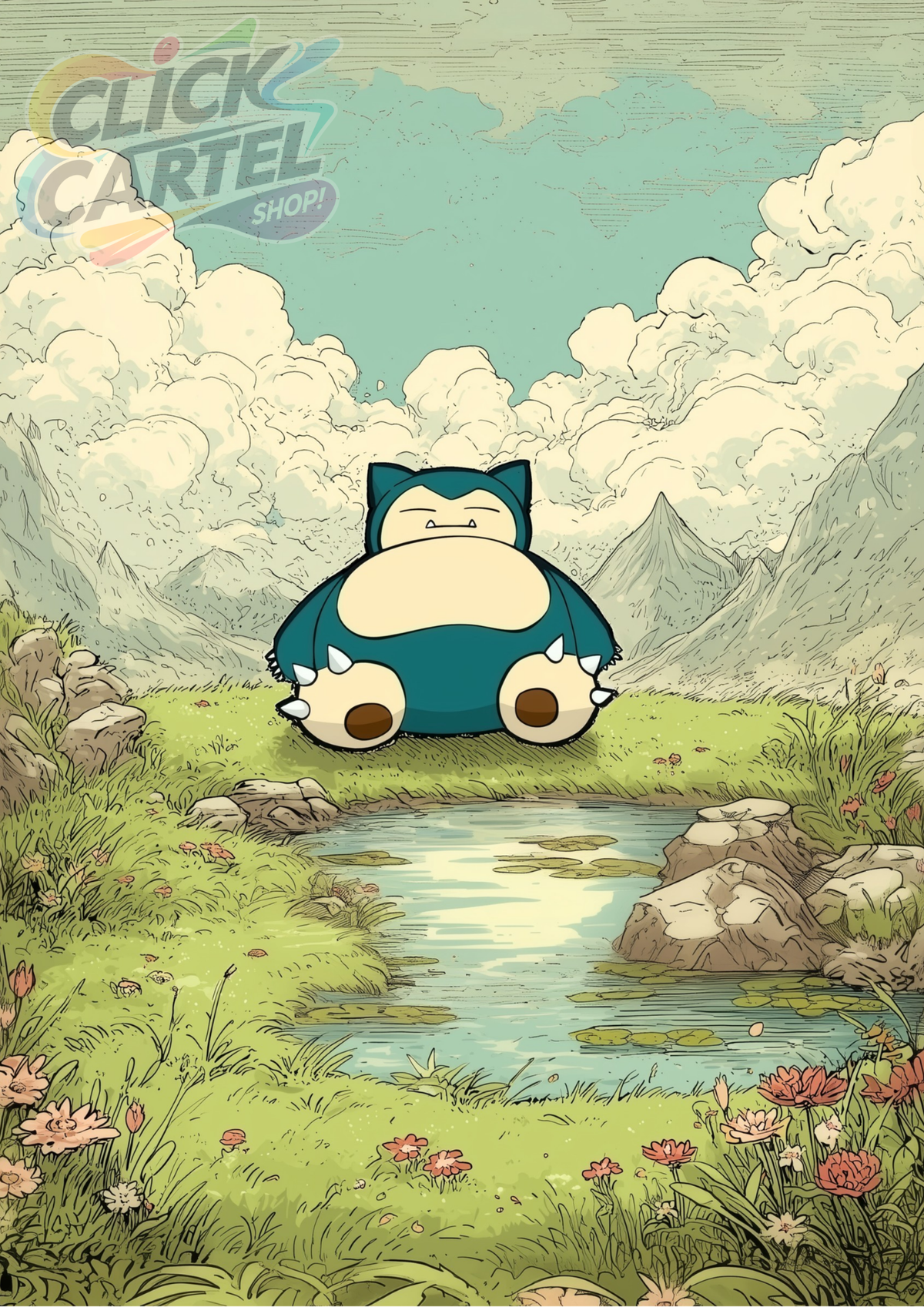 Snorlax - Pokemon Inspired Album Poster