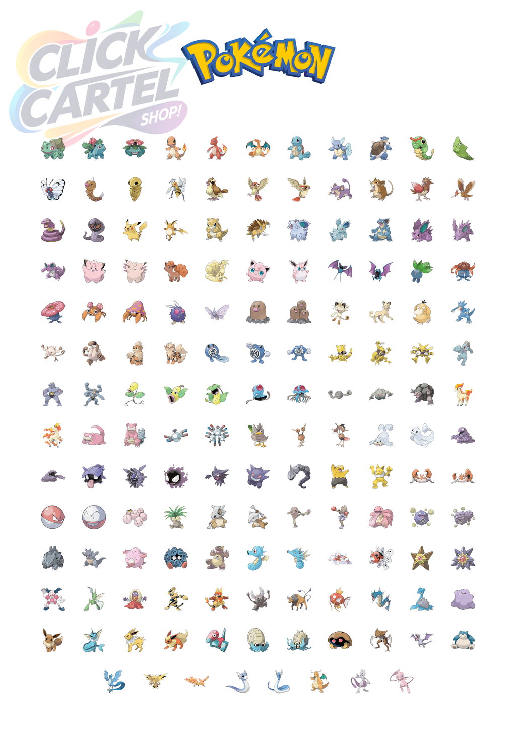 Pokedex (Gen 1) - Pokemon Inspired Album Poster