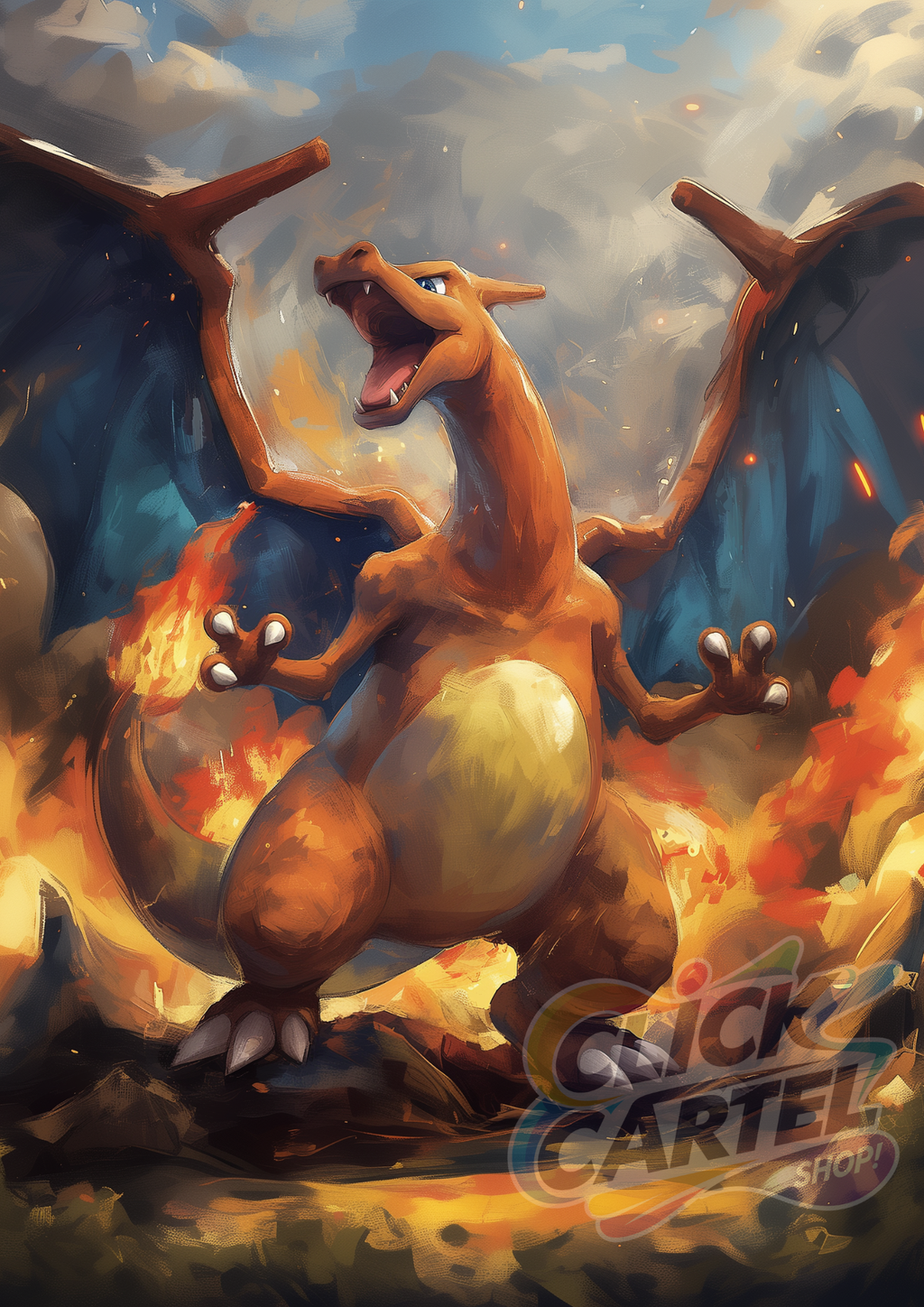 Charizard - Pokemon Inspired Album Poster
