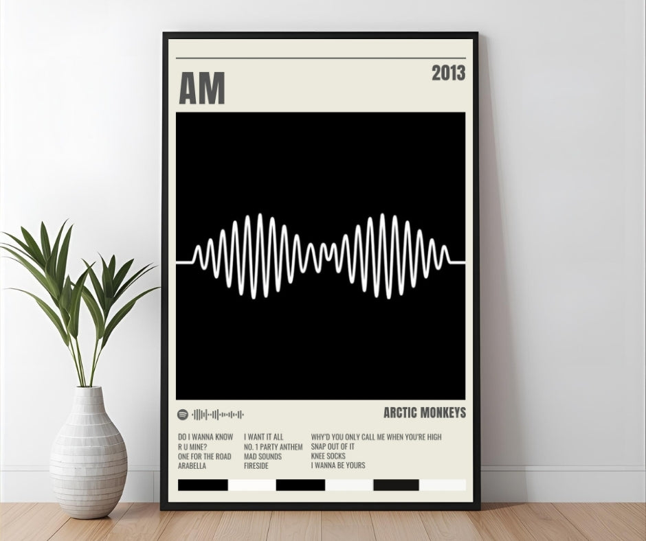 AM - Arctic Monkeys Inspired Album Track Poster