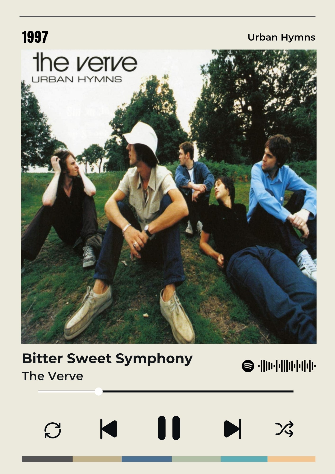 Bitter Sweet Symphony Poster - The Verve Inspired Print