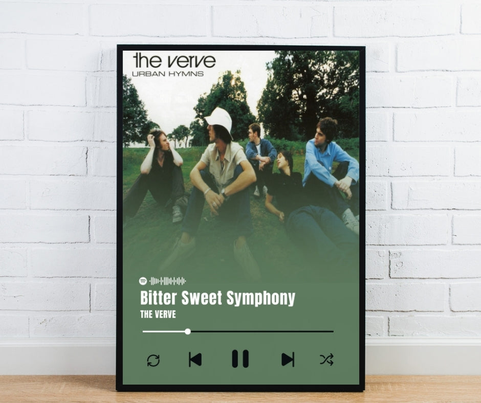 Bitter Sweet Symphony Song Poster - The Verve Inspired Print