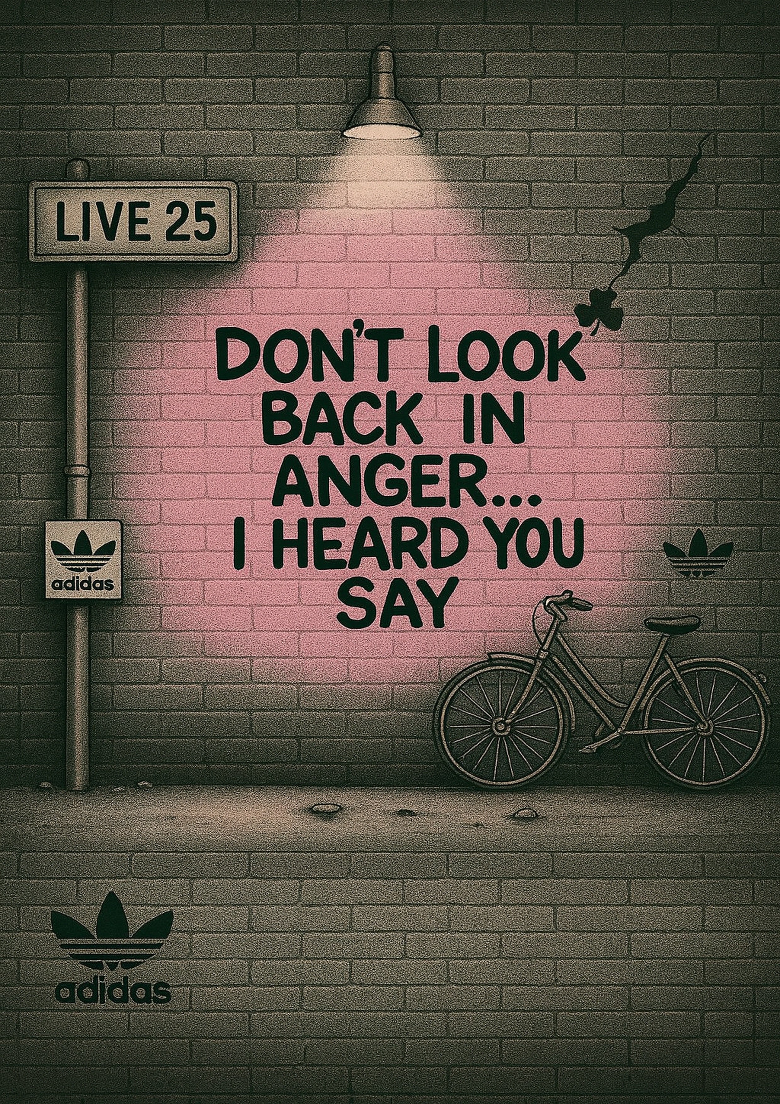 Don't Look Back In Anger - Oasis Inspired Graffiti Poster