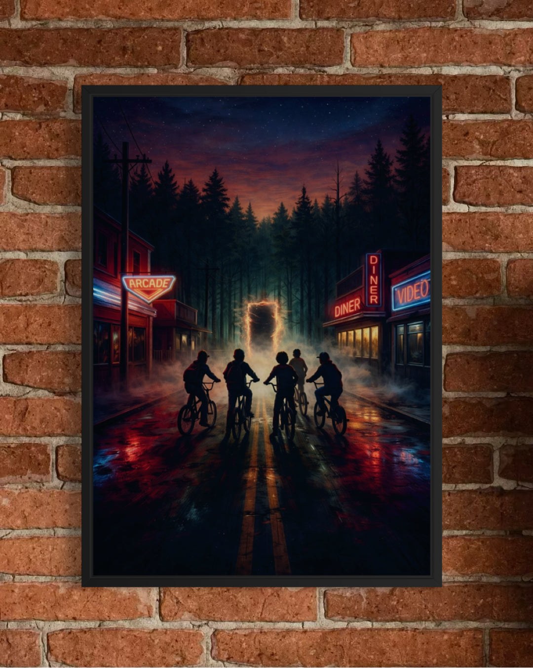The Arcade Run - Stranger Things Poster