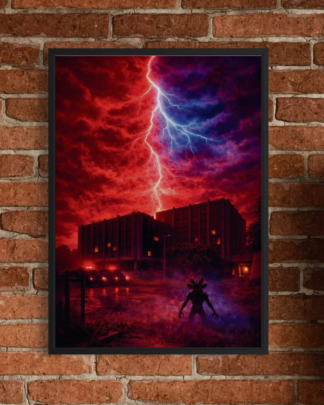 Storm Over Hawkins - Stranger Things Poster