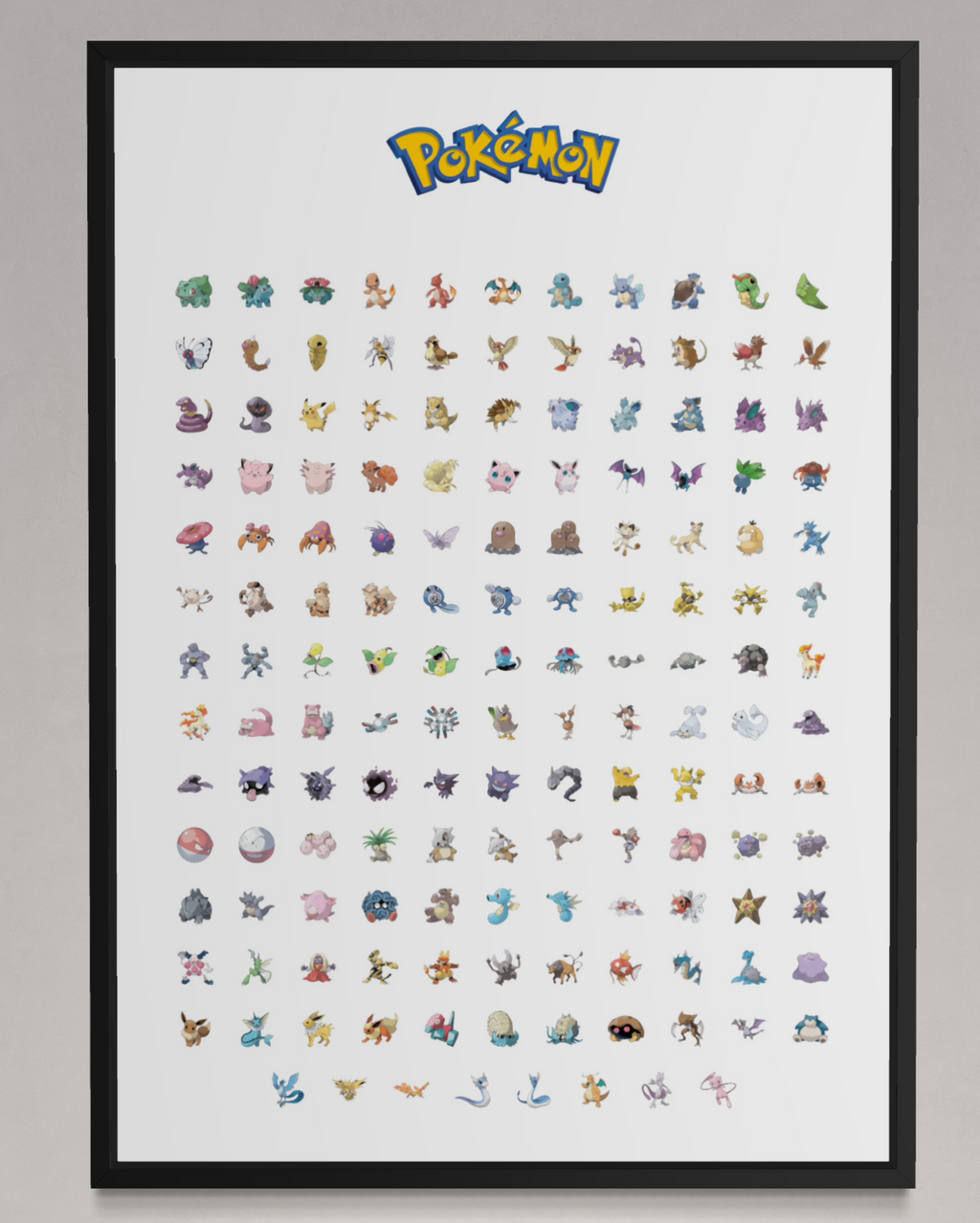 Pokedex (Gen 1) - Pokemon Inspired Album Poster