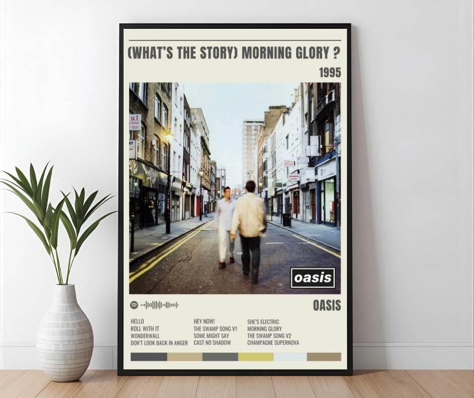 (What's The Story) Morning Glory - Oasis Inspired Album Track Poster