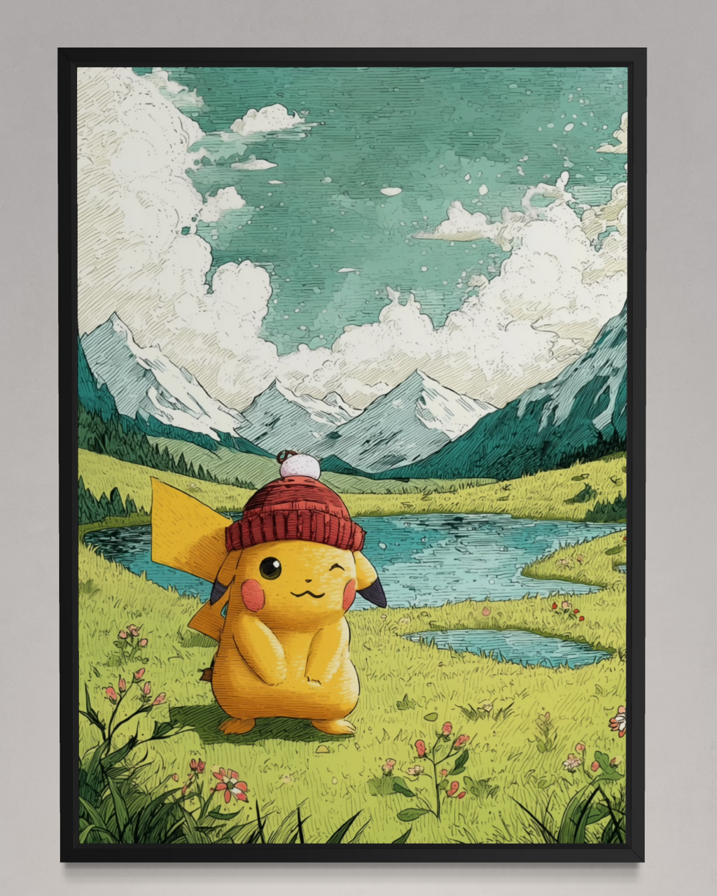 Pikachu - Pokemon Inspired Album Poster
