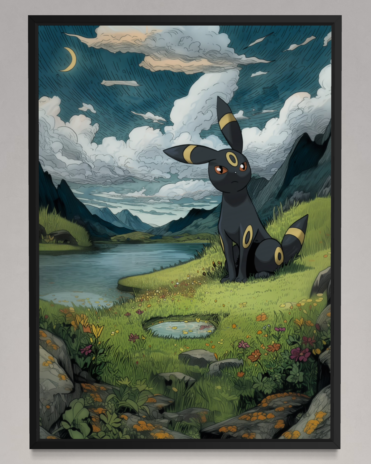 Umbreon - Pokemon Inspired Album Poster