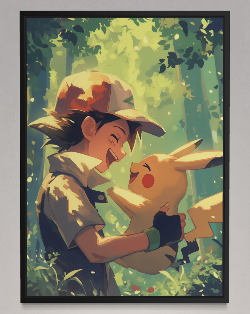 Ash & Pikachu Best Friends - Pokemon Inspired Album Poster