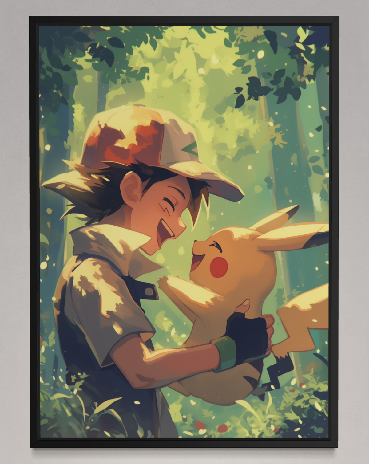 Ash & Pikachu Best Friends - Pokemon Inspired Album Poster