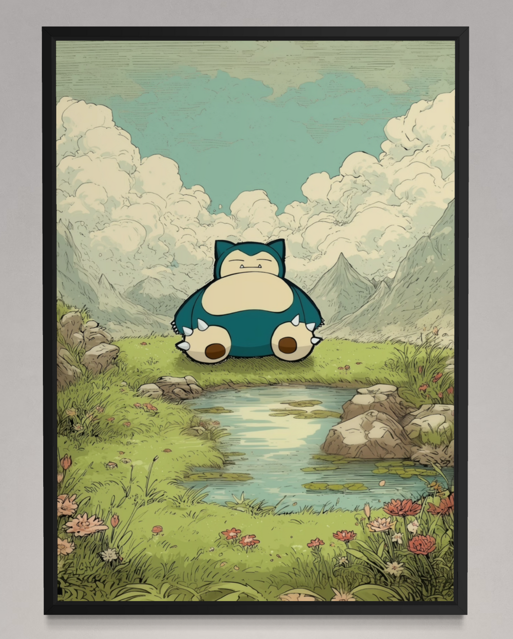 Snorlax - Pokemon Inspired Album Poster