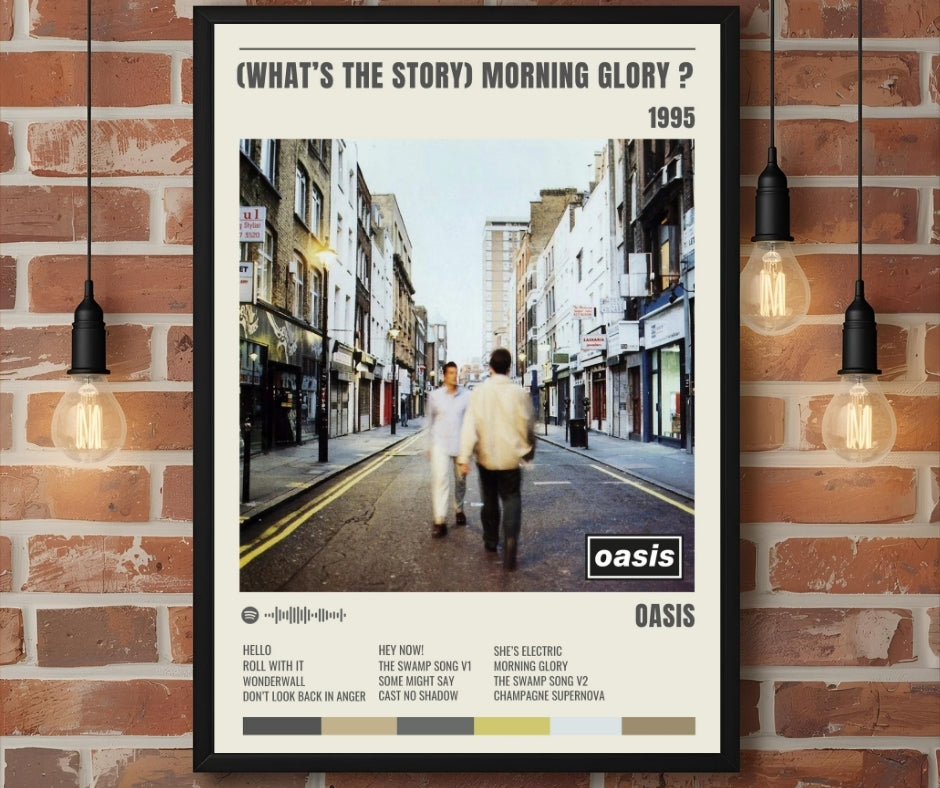 (What's The Story) Morning Glory - Oasis Inspired Album Track Poster