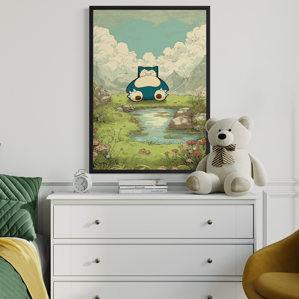 Snorlax - Pokemon Inspired Album Poster