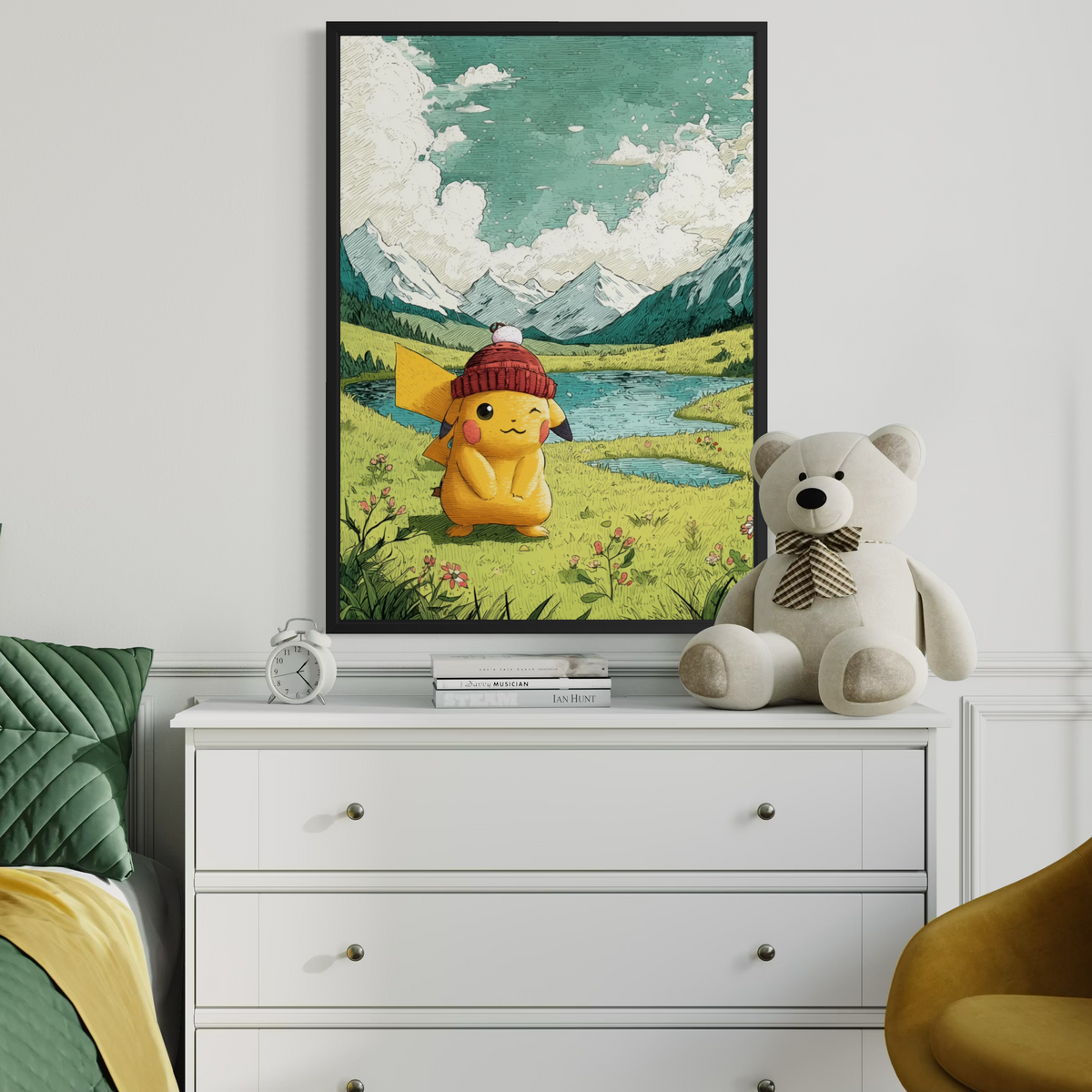 Pikachu - Pokemon Inspired Album Poster
