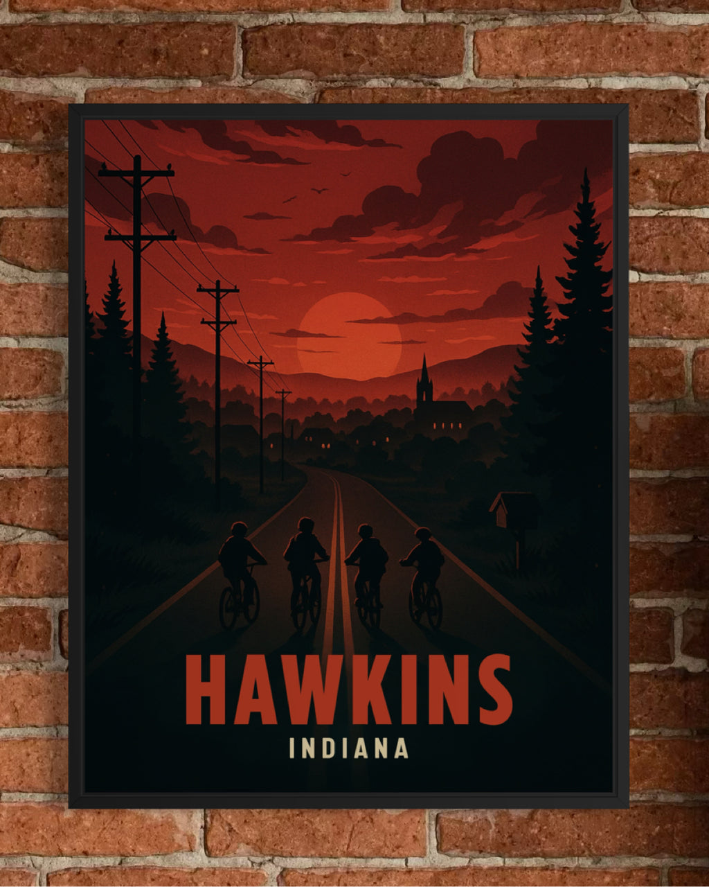 Hawkins : The Ride Home - Stranger Things Poster