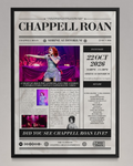 Chappell Roan - Personalised Newspaper Style Concert Poster (USA Tour)