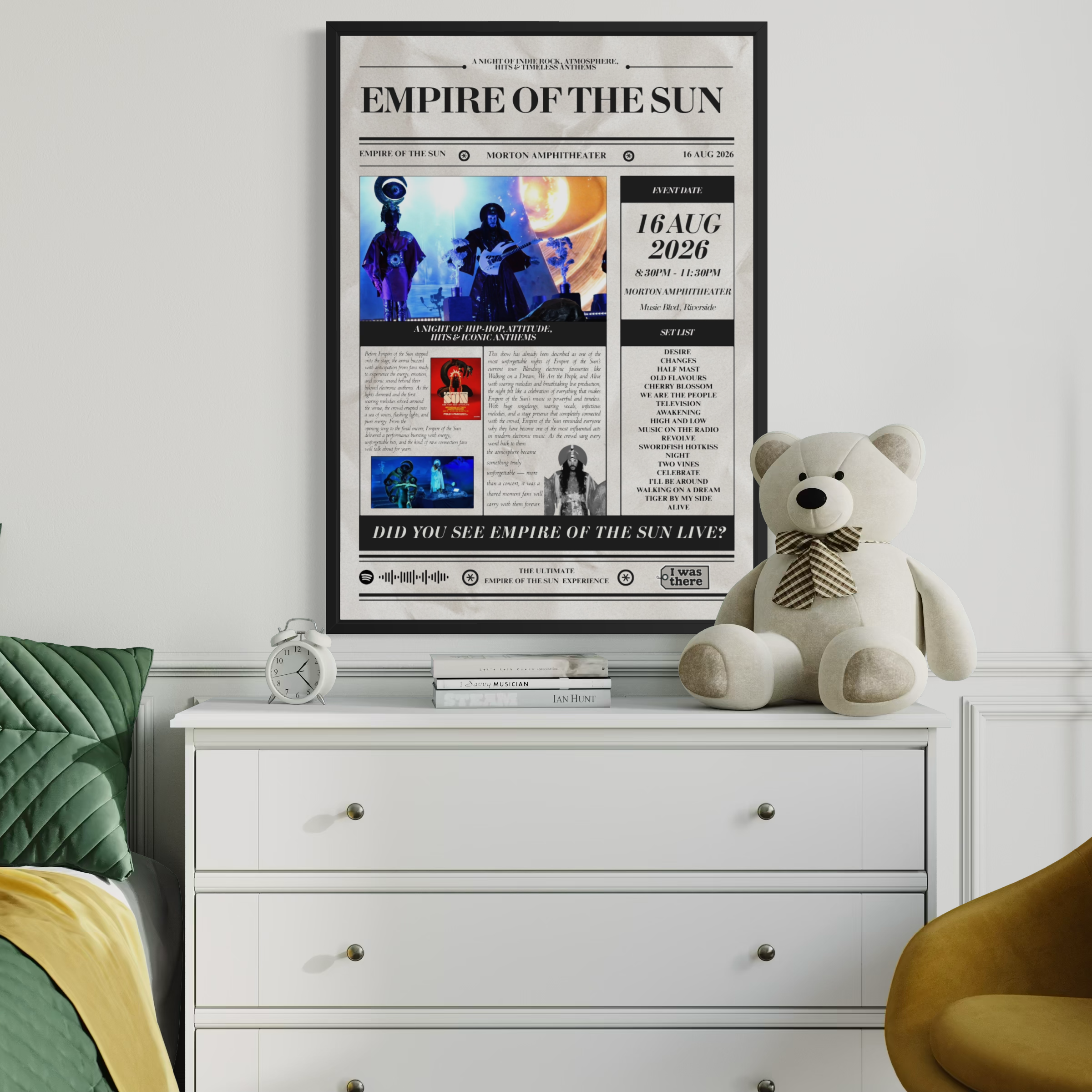 Empire of the Sun - Personalised Newspaper Style Concert Poster (USA Tour)