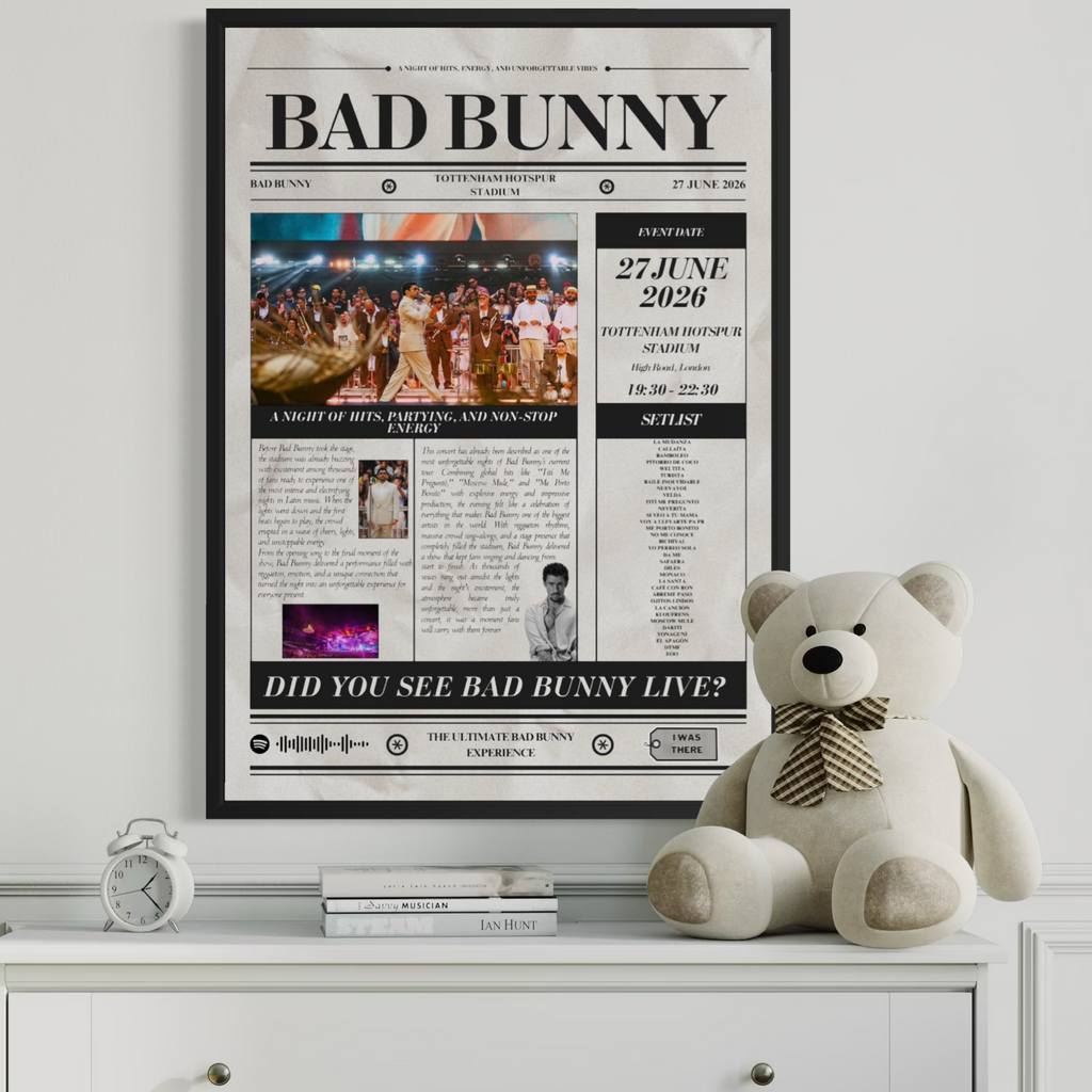 YUNGBLUD – Personalisiertes Konzertposter im Zeitungsstil