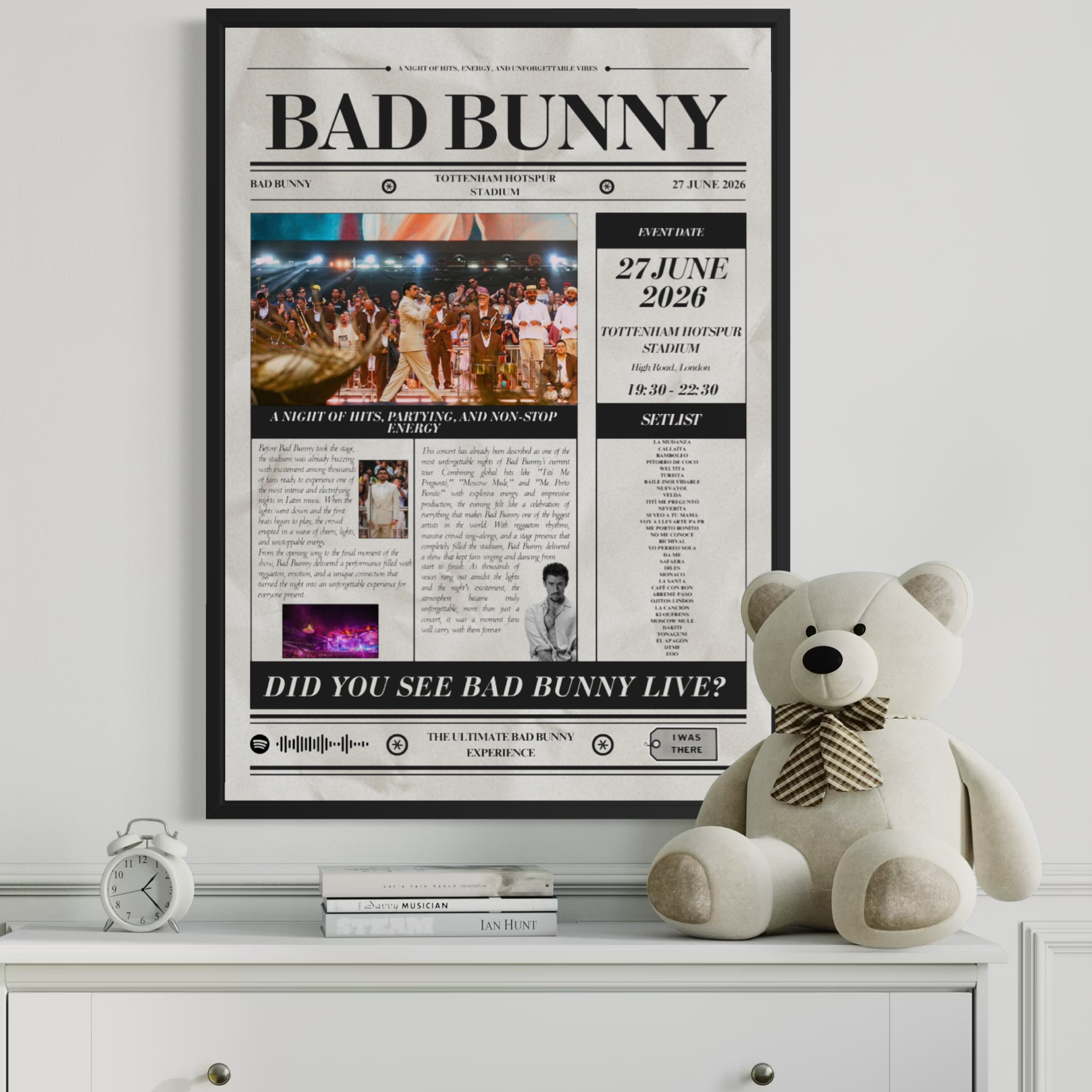 YUNGBLUD – Personalisiertes Konzertposter im Zeitungsstil