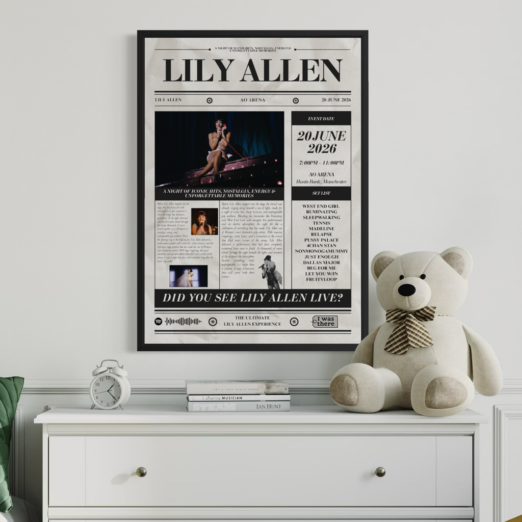 YUNGBLUD – Personalisiertes Konzertposter im Zeitungsstil