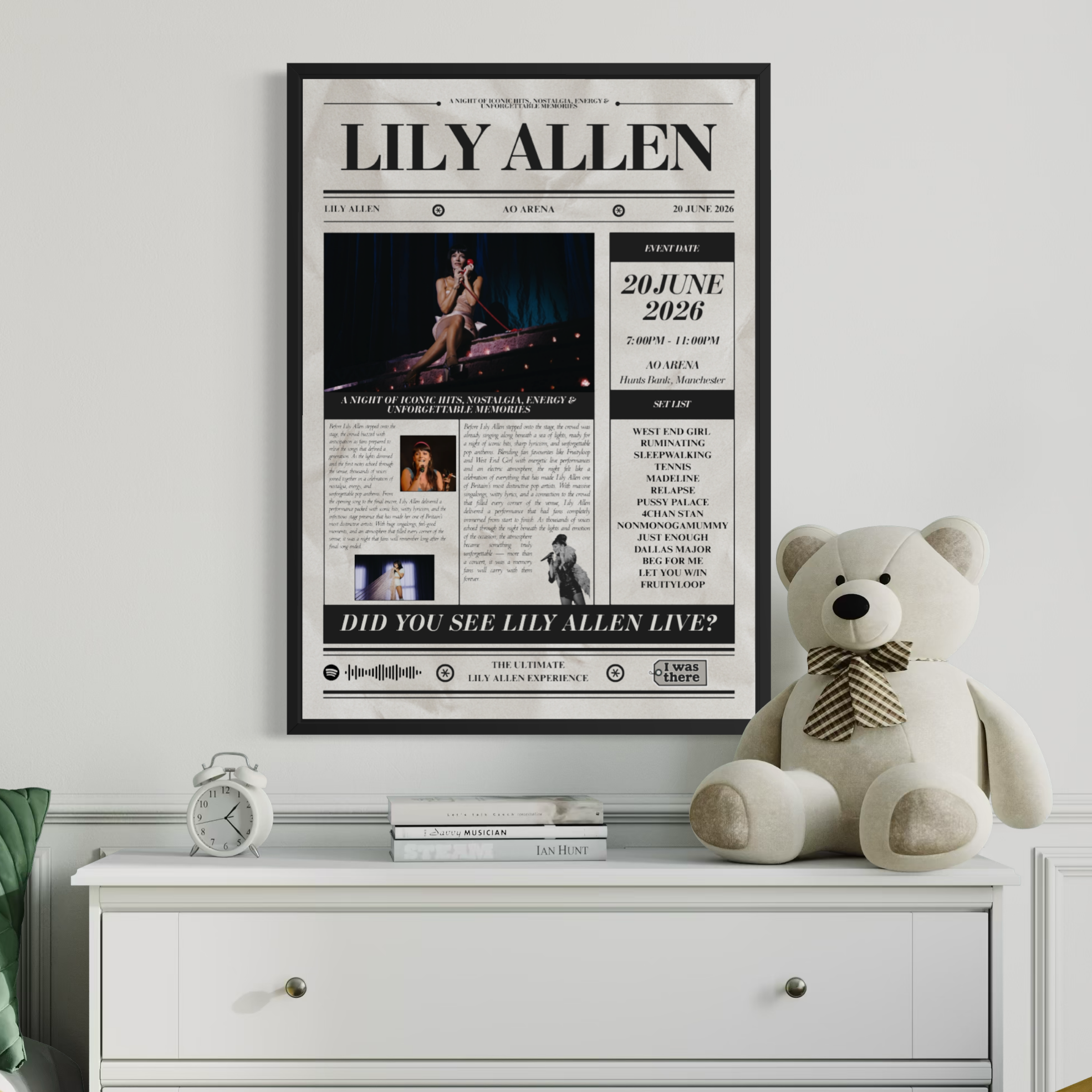 YUNGBLUD – Personalisiertes Konzertposter im Zeitungsstil